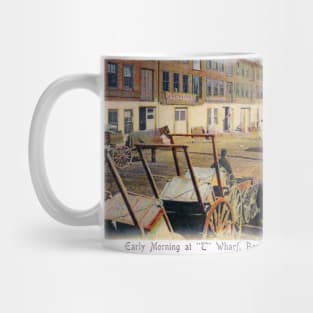 1905 Early Morning, North End Wharf, Boston Mug